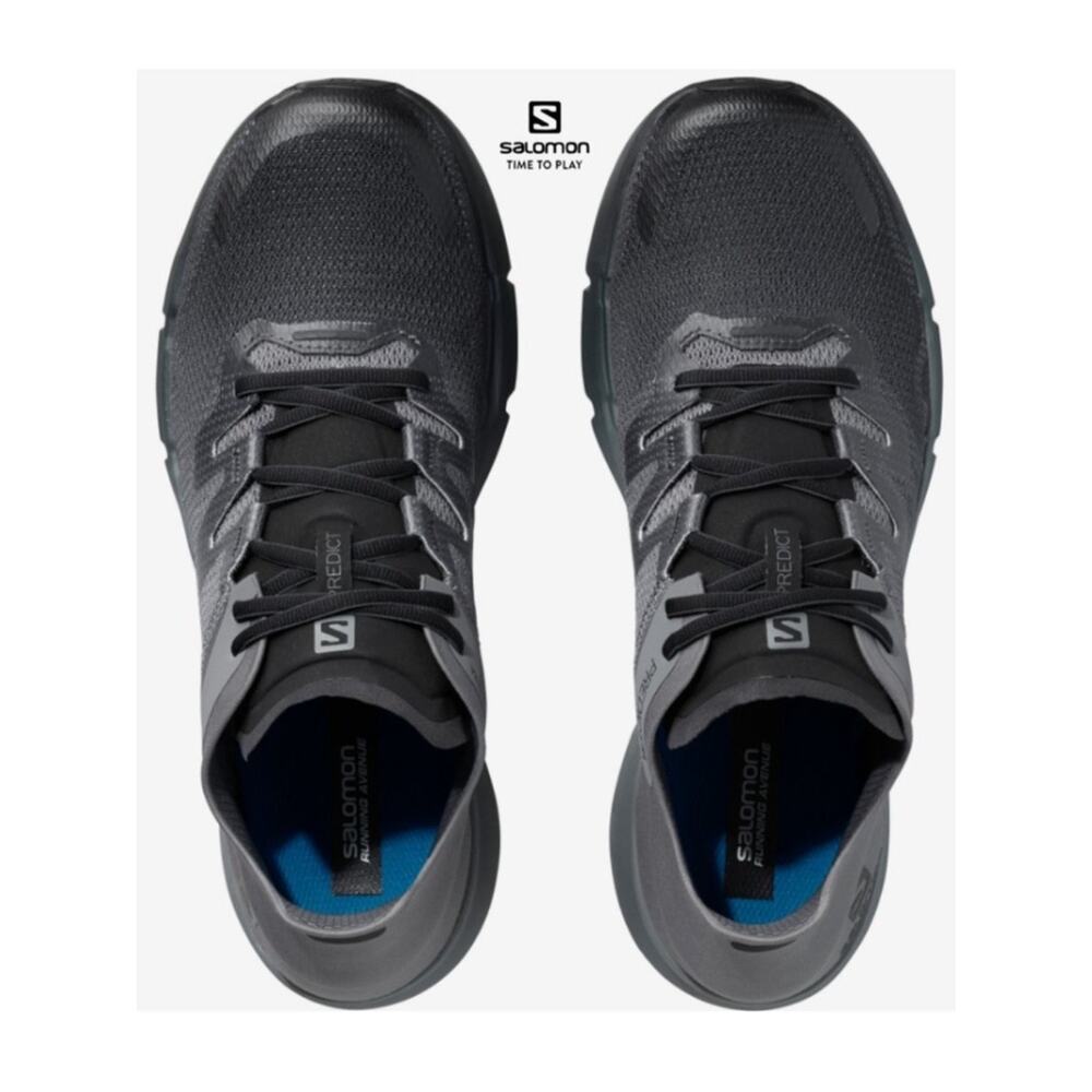 Salomon Mens Predict RA Running Shoes Men’s Size 8.5 Black Gray‎